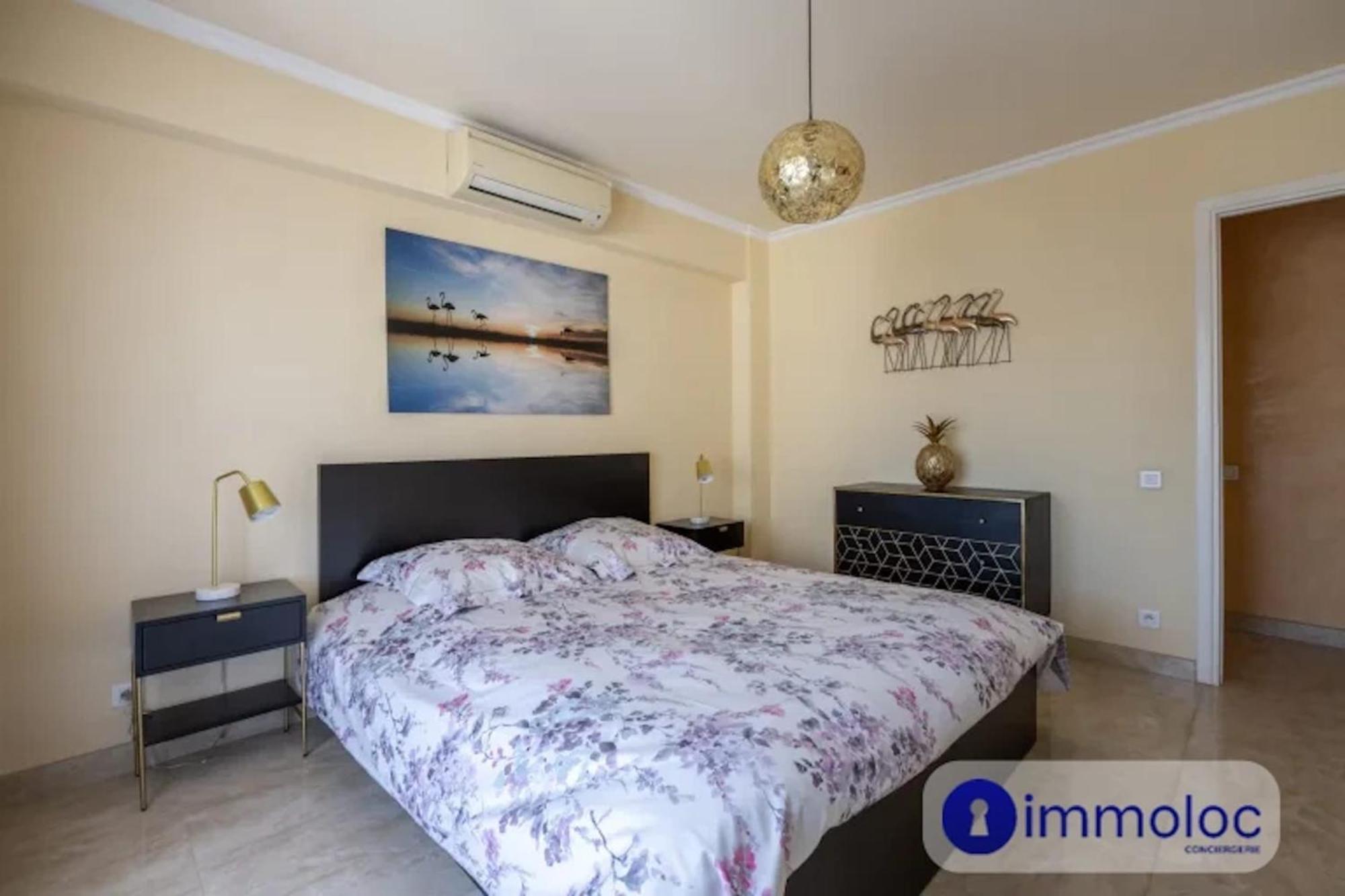 Air-Conditioned Apartment With Terrace Sea View ニース エクステリア 写真