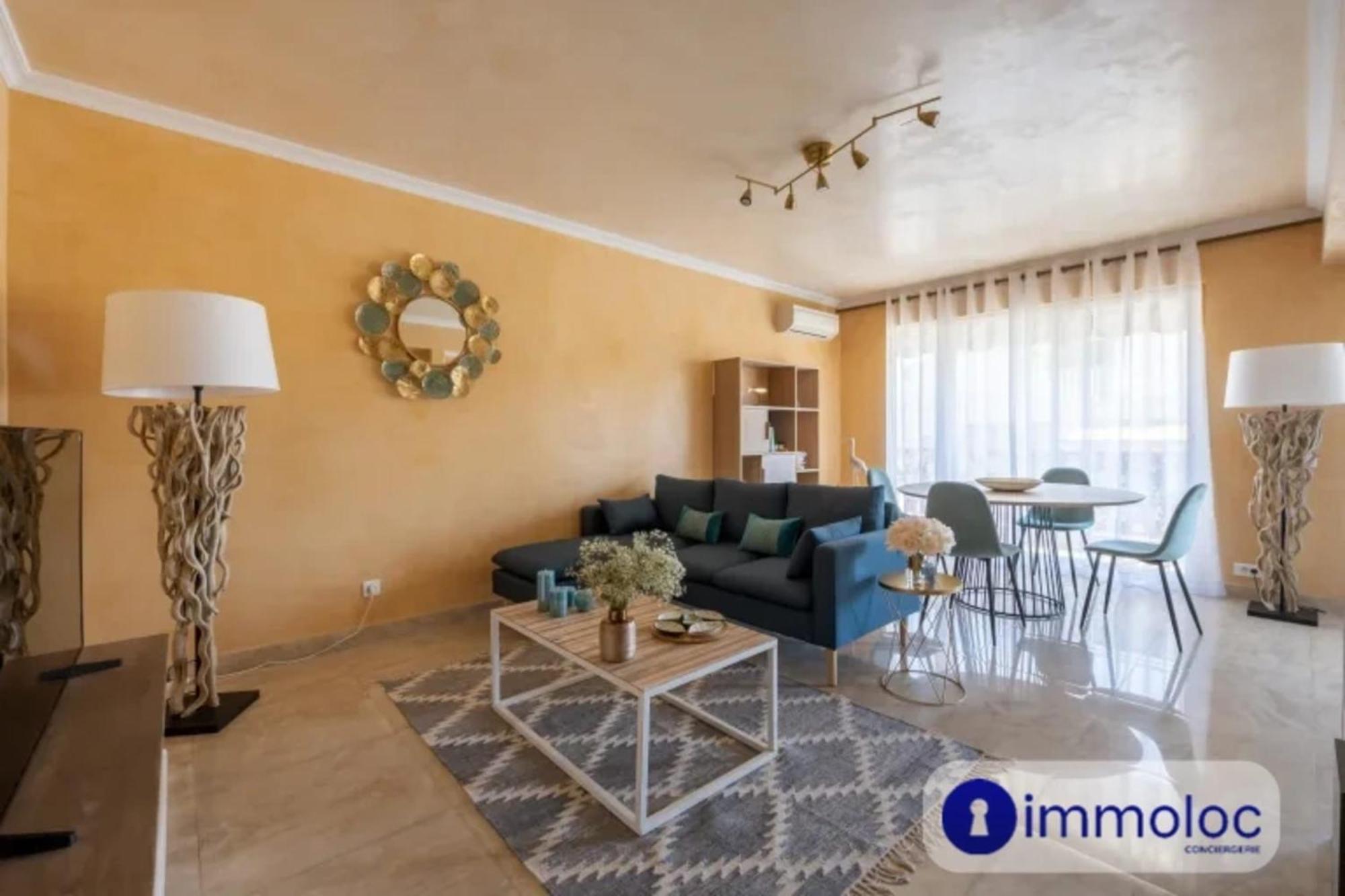 Air-Conditioned Apartment With Terrace Sea View ニース エクステリア 写真