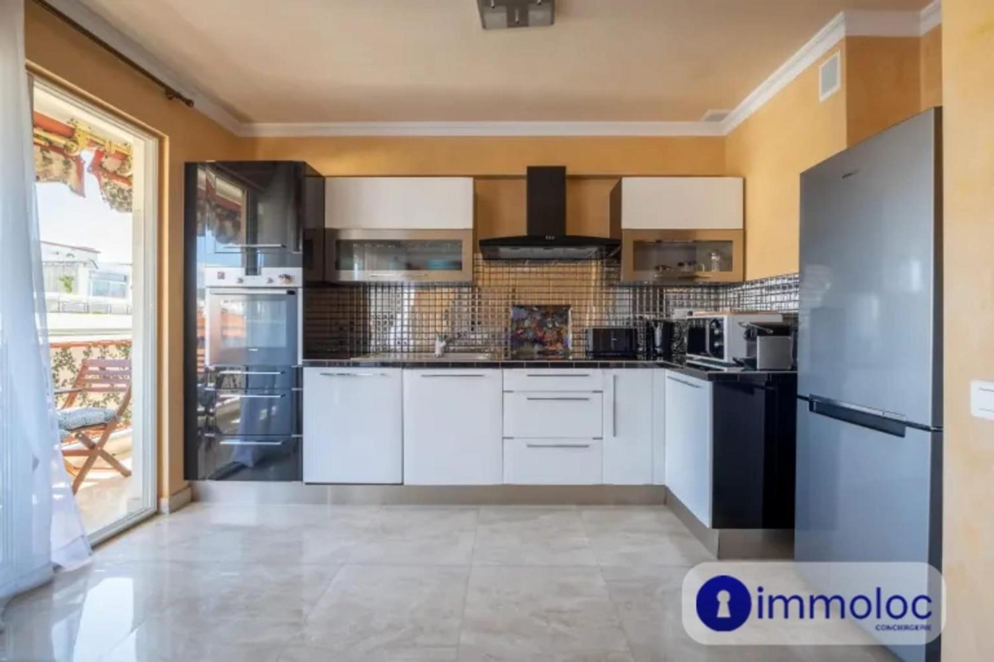 Air-Conditioned Apartment With Terrace Sea View ニース エクステリア 写真