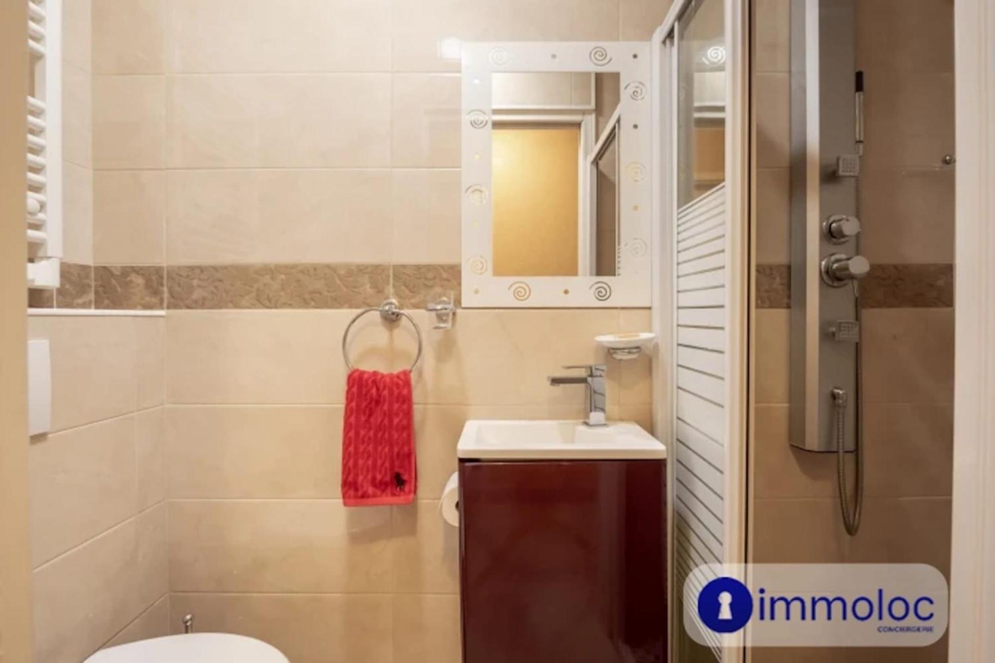 Air-Conditioned Apartment With Terrace Sea View ニース エクステリア 写真