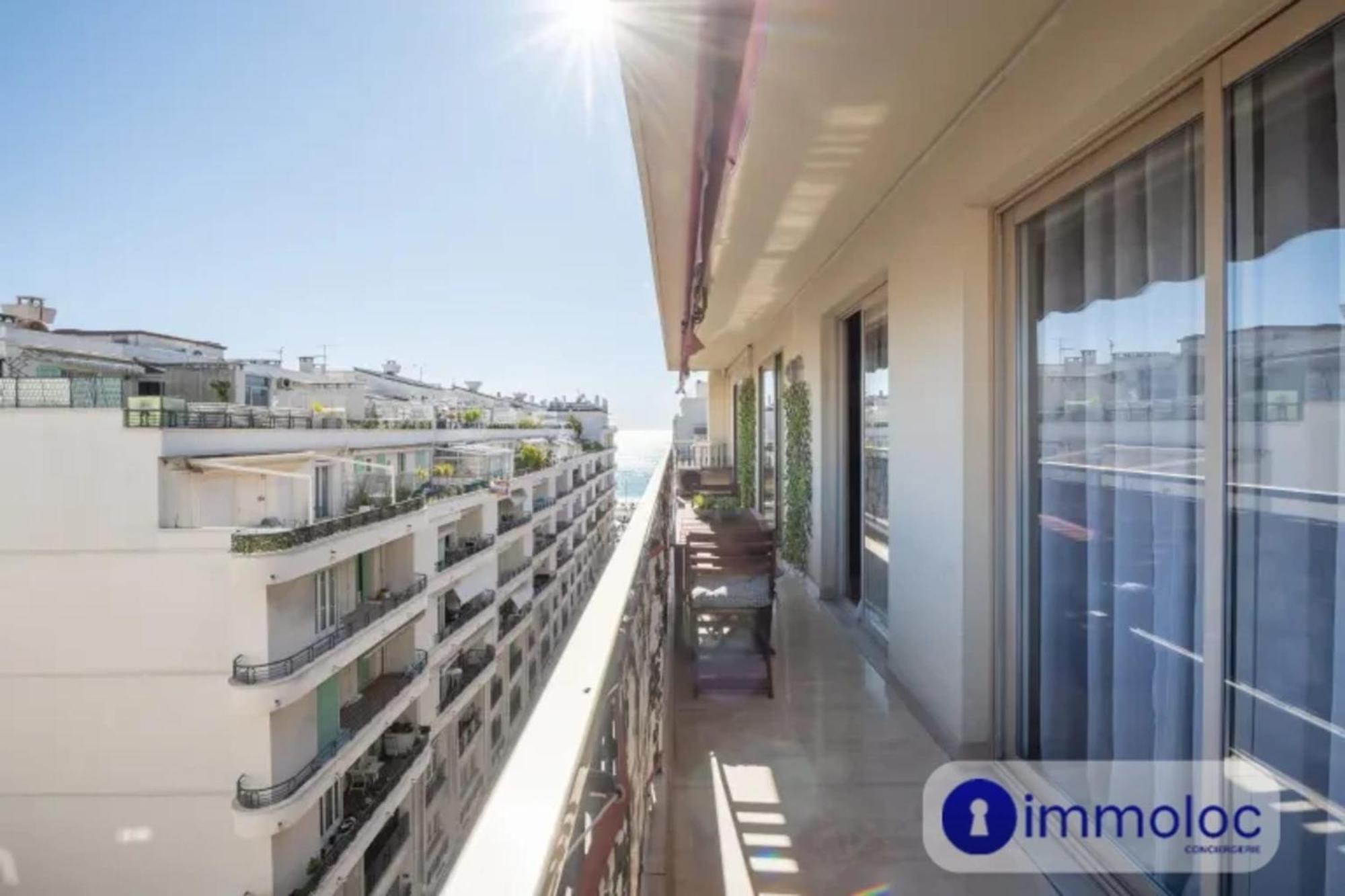 Air-Conditioned Apartment With Terrace Sea View ニース エクステリア 写真